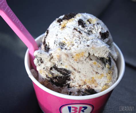 Review Baskin Robbins Oreo Milk ‘n Cereal Ice Cream Cerealously