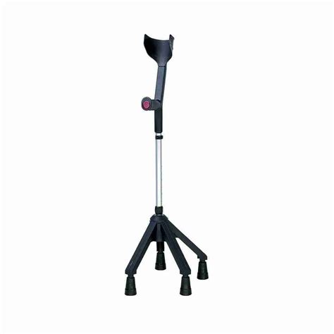 Rebotec Quadro Quad Forearm Crutch Black Single Mobiassist The