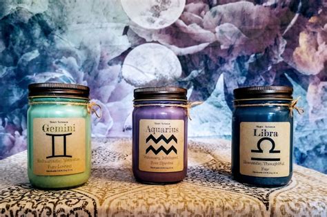 Zodiac Candles Astrology Candle Birthday Candles Etsy