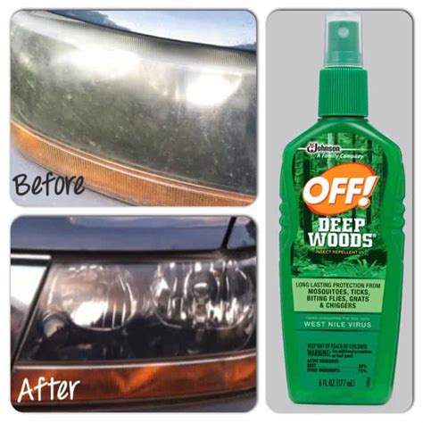 Your headlight lenses may have gone yellowy over time, become fogged or driving with crappy headlight lenses isn't just unsafe for you, tootling along in the inky blackness of night, but also for others on the road. Can Bug Spray Clean Dirty and Foggy Headlights? Update 2017