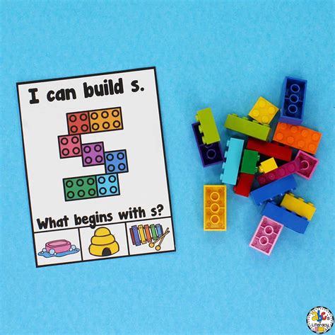 Building Blocks Lowercase Letter Cards For Letter Recognition