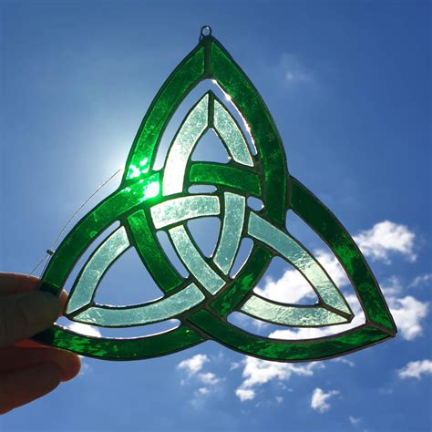 Stained Glass Celtic Knot Triquetra Felt