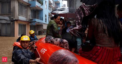 Rain Triggered Floods Landslides Claim 60 Lives In Nepal The Economic Times