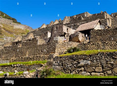 Inca Ruins Of The Lost City Of Macchu Picchu Peru Stock Photo Alamy