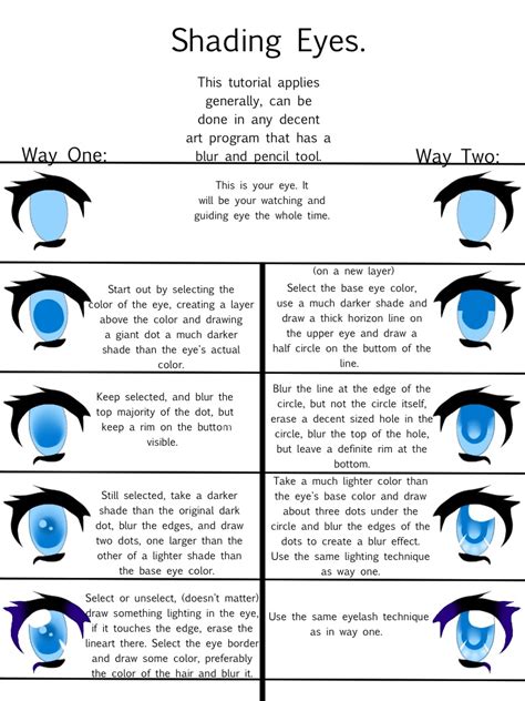 Tutorial Manga Eye Shading Techniques By Akia Shark On Deviantart