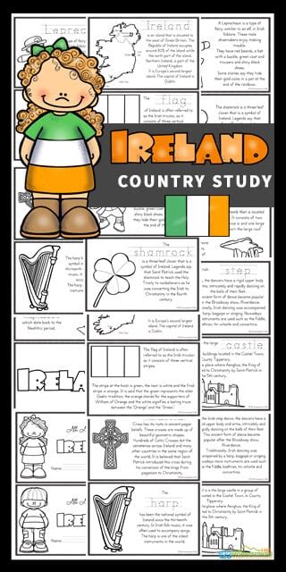 Free Ireland For Kids Country Study