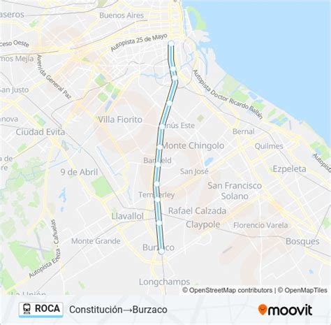Ruta roca horarios paradas y mapas ConstituciónBurzaco Actualizado