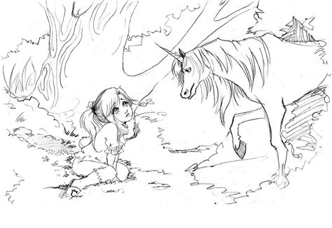 Fairy And Unicorn Coloring Pages Pdf : Like any other legendary