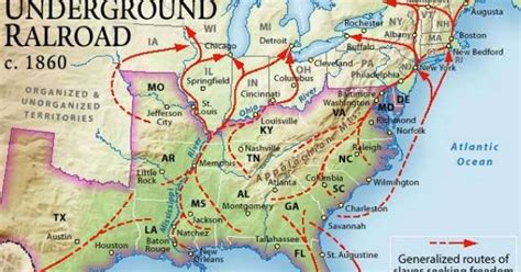 A Map Of The Underground Railroad