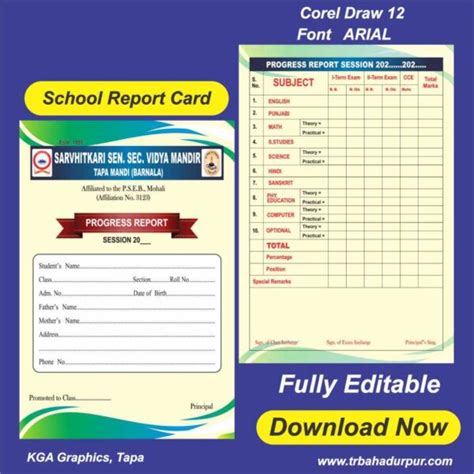 School Report Card Design 2023