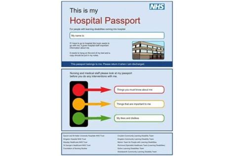 Hospital Passport Template Easy Health