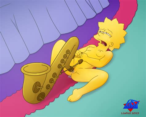 Rule 34 Breasts Color Female Female Only Human Indoors Insertion Lisa Simpson Lying