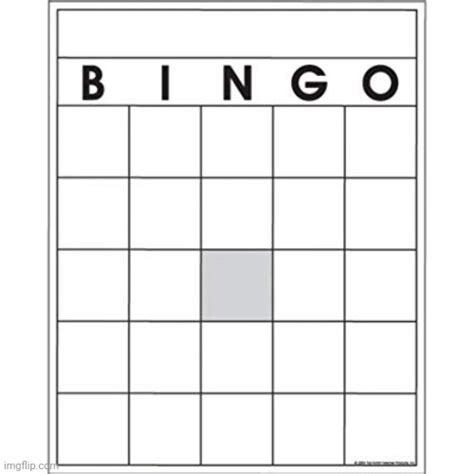 Blank Bingo Card Imgflip