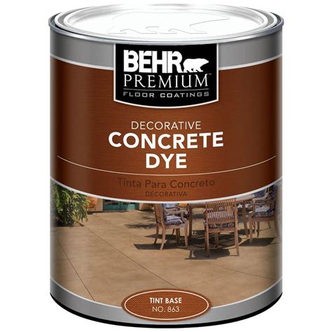 Behr 1 Qt Tint Base Concrete Dye 86304 The Home Depot