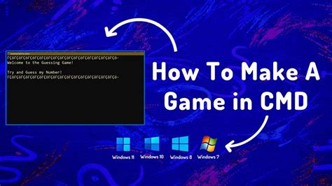 How To Make A Game In Cmd Youtube