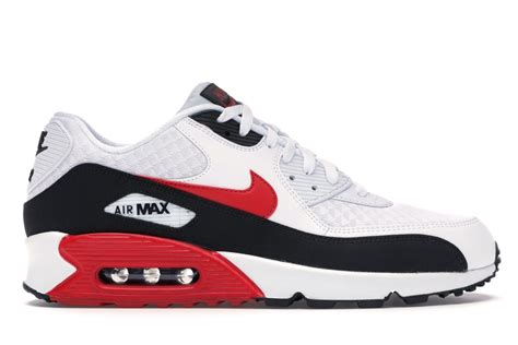 Nike Air Max 90 White University Red Black Gamarra® Sitio Oficial