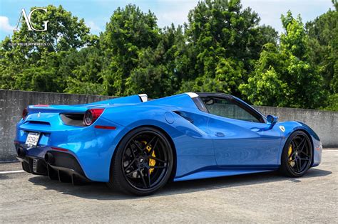 Ferrari 488 Blue Ag Luxury Agl42 Spec3 Wheel Front