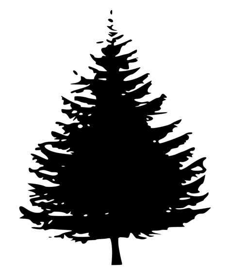 Free Pine Trees Silhouette Vector Download Free Pine Trees Silhouette