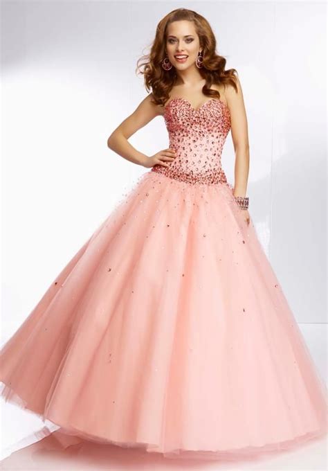 Quinceañera Dresses Quince Puffy Gowns for Sweet Elegant ball gowns Coral prom dress