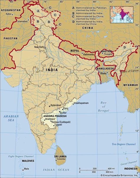 Andhra Pradesh Location In India Map United States Map