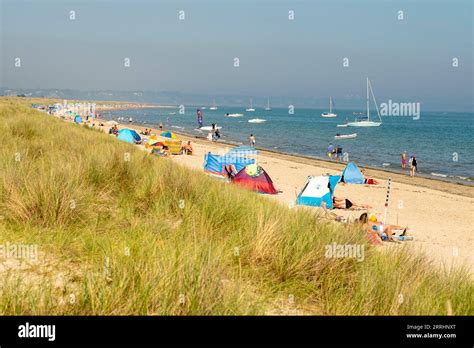 Studland Beach Including Naturist Beach Dorset Uk Stock Photo Alamy