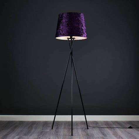 Extra Large Velvet Purple Floor Lamp Shade Shade For Floor Etsy