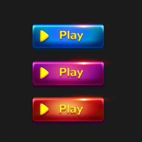 Glossy Button Png Picture Glossy Games Ui Buttons Illustration