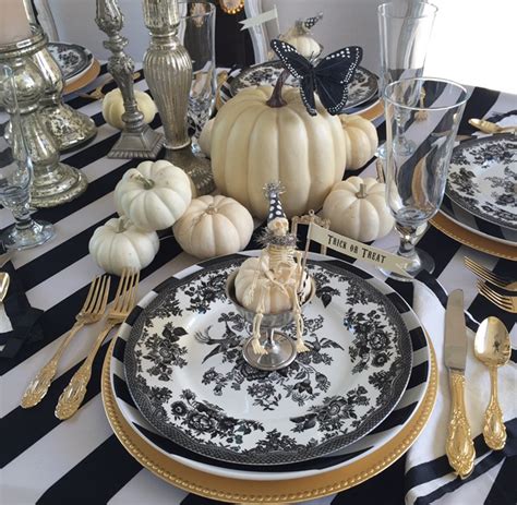 How to Set an Elegant Halloween Table - Randi Garrett Design