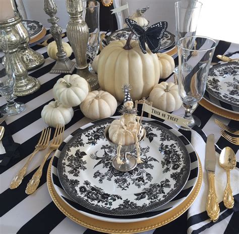 How To Set An Elegant Halloween Table Randi Garrett Design