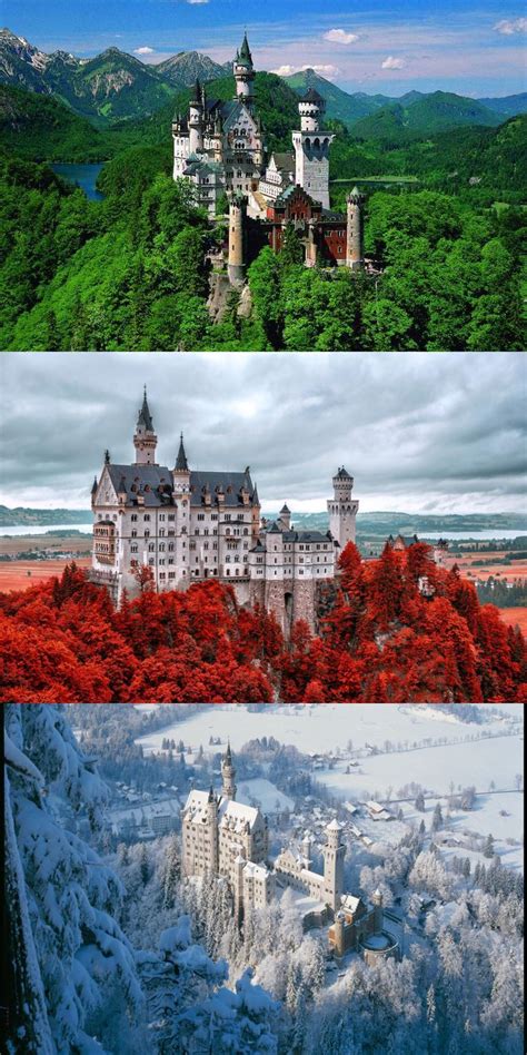 Pictures Of The Neuschwanstein Castle Located In Germany