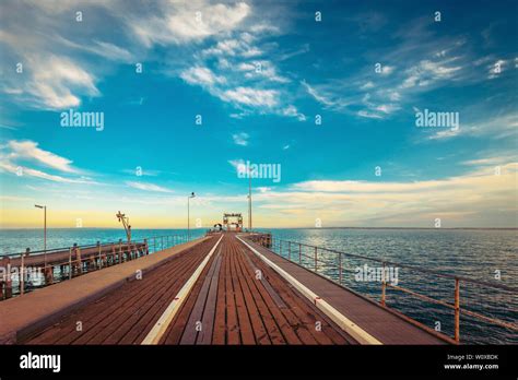 Kingscote Jetty Viewed From Beach Kangaroo Island South Australia