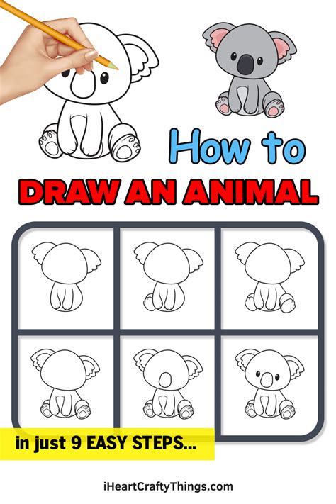 Animals Step By Step Drawing Instructions Learn To Draw Animals