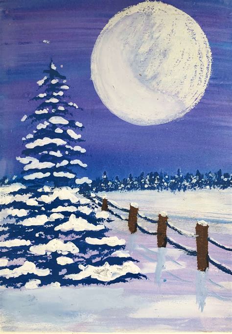 Winter Moon Inspired By Lawren Harris Art In Action Toronto