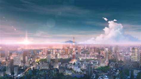 2560x1440 Tokyo Cityscape Anime 4k 1440p Resolution Hd 4k
