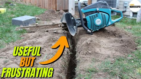 Handheld Trencher For Easy Trenching Georipper Review Youtube