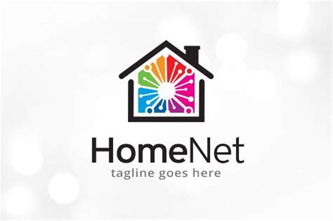 Home Network Logo Template Creative Illustrator Templates Creative