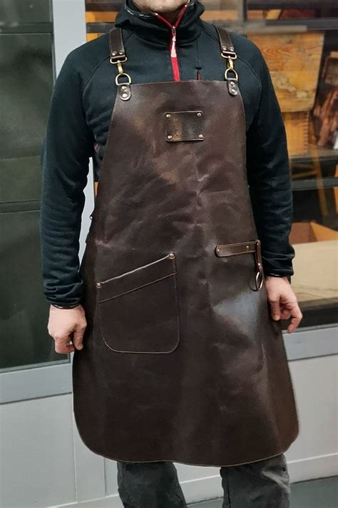 Personalized Customazed Leather Apron With Free Engraving Etsy