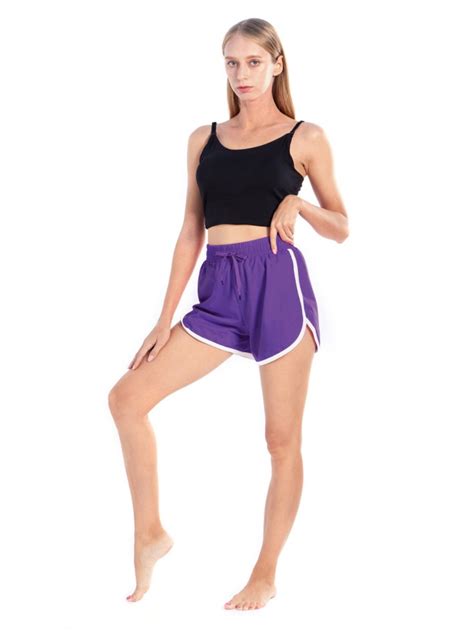 Efinny Womens Workout Shorts Running Track Shorts Elastic Waist