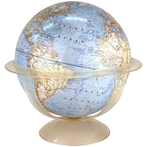 National Geographic Illuminated Globe With Custom Walnut Stand At 1stdibs