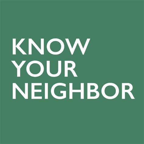 know your neighbor new york ny
