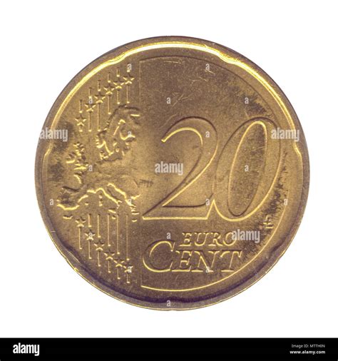 20 Euro Cents Nordic Gold Coin Germany Stock Photo Alamy