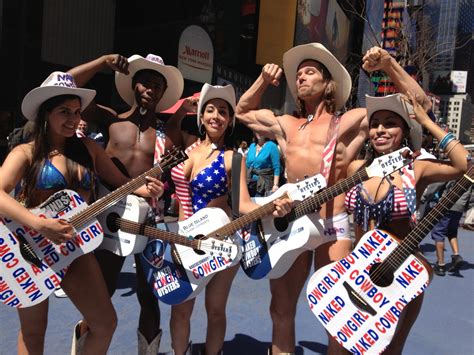 Times Square S Naked Cowbabe Wrangles Some Co Workers KUOW News And Information