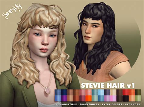 Stevie Hair 2 Versions The Sims 4 Download Simsdomination Sims