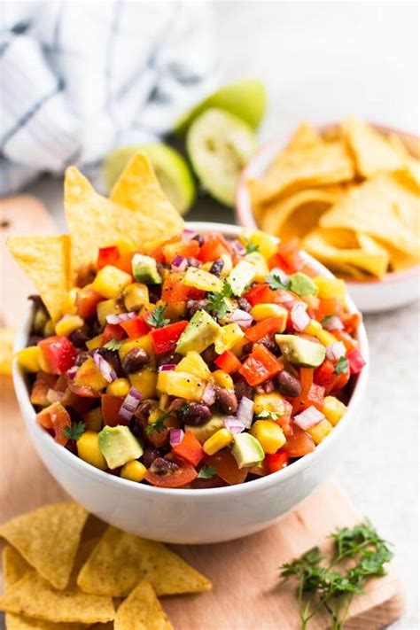 This link is to an external site that may or may not meet accessibility guidelines. Black Bean Salsa Dip Recipe with Mango and Avocado