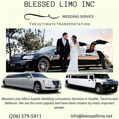 Blessed Limo Offers Superb Wedding Limo Service In Greater Seattle Area