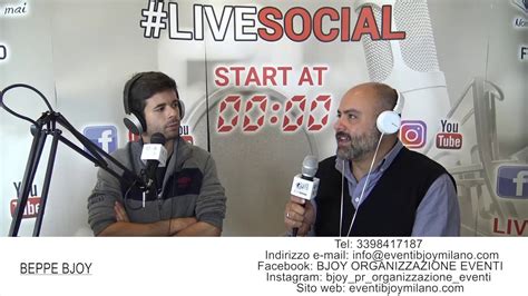 Intervista Live Social Radio Lombardia Giuseppe De Fazio Bjoy Organizzazione Eventi 2020 Youtube