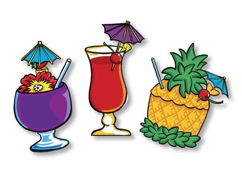 Tiki Drinks Clipart Add A Touch Of Tropical Paradise To Your Designs