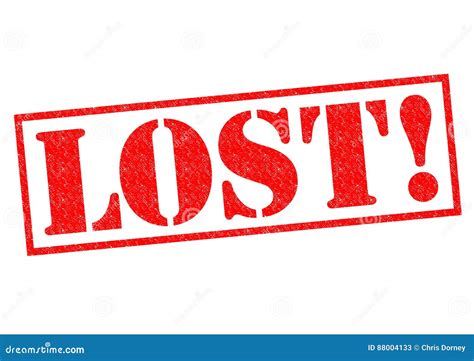 Lost Stock Illustration Illustration Of Sticker Vanish 88004133
