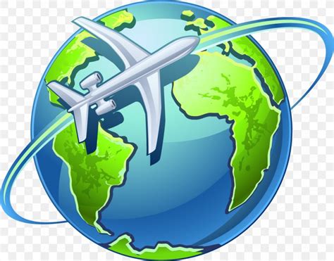Airplane Globe World Clip Art Png X Px Airplane Aviation