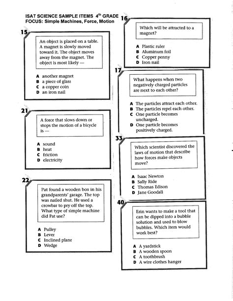 14 Best Images Of Science Tools Grade 2 Worksheets First